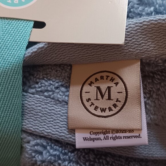 Martha Stewart Hand Towels (Set of 2) - Ice Blue - Picture 5 of 11